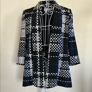 Size 4 | KASPER Plaid Professional Blazer — Modern Tailored Jacket